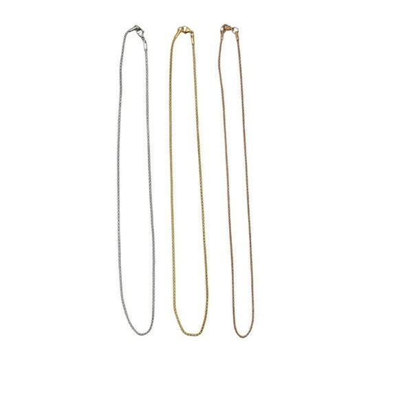 GOLD Stainless Steel Rope Chain Necklace 20" 22" 24" - Picture 4 of 13